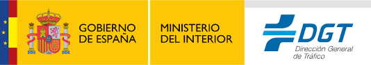 Logo Ministerio del Interior (Gobierno de España) y DGT (Dirección General de Tráfico).